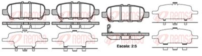 REMSA 0876.41 Тормозные колодки и сигнализаторы  для SUZUKI GRAND VITARA (Сузуки Гранд витара)