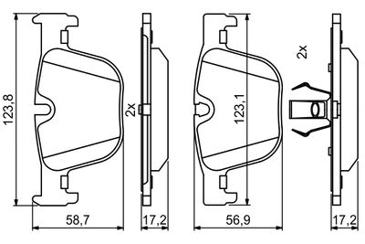 SET PLACUTE FRANA FRANA DISC BOSCH 0986494786 6