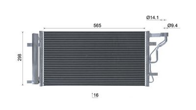 CONDENSATOR CLIMATIZARE MAHLE AC1152000S 9