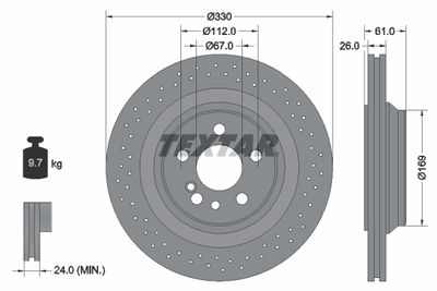 TEXTAR Remschijf (92124300)