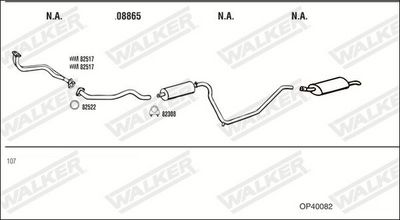SISTEM DE ESAPAMENT WALKER OP40082