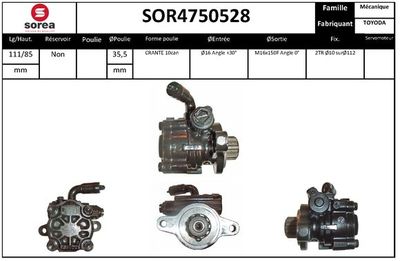 POMPA HIDRAULICA SISTEM DE DIRECTIE SNRA SOR4750528