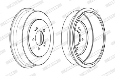 BREMSTROMMEL FERODO FDR329334 3