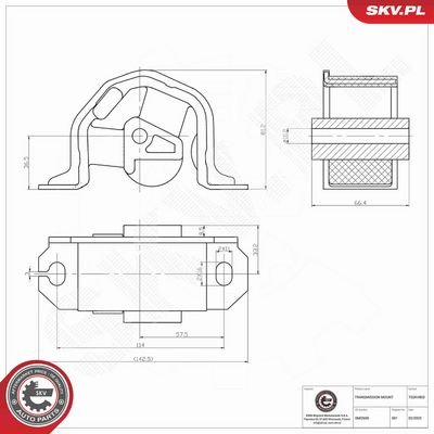 SUPORT TRANSMISIE MANUALA ESEN SKV 75SKV803 4