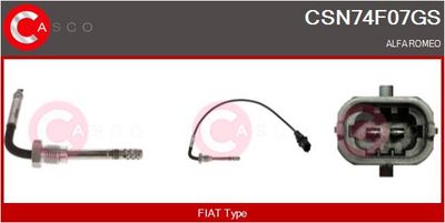 SENZOR TEMPERATURA GAZE EVACUARE