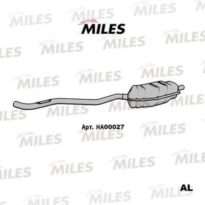 Глушитель выхлопных газов конечный MILES HA00027