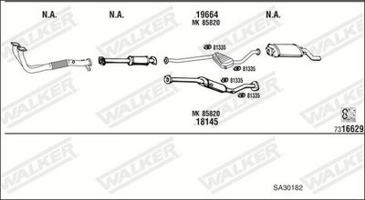 Изпускателна система WALKER SA30182