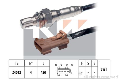 KW 497 059 Лямбда-зонд  для RENAULT ESPACE III (JE0_) 3.0 V6 24V (JE0G, JE0R)