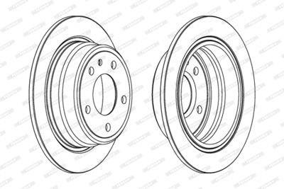 FERODO DDF303 Тормозные диски для BMW 7 (E23) 735 i