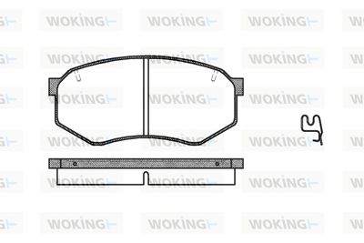 WOKING P0483.34 Тормозные колодки и сигнализаторы  для MAZDA 929 III (HC) 2.2 12V