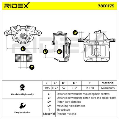 спирачен апарат RIDEX