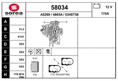 GENERATOR EAI 58034