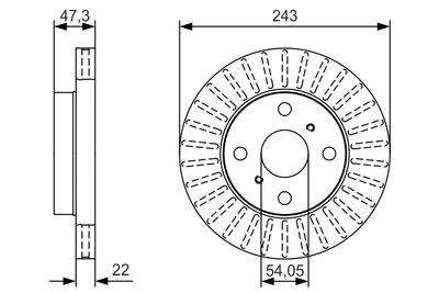 DISC FRANA BOSCH 0986479T72