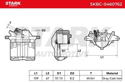 спирачен апарат STARK SKBC-0460762