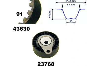 SET CUREA DE DISTRIBUTIE MAPCO 23630