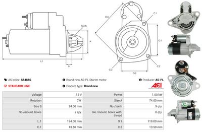 STARTER AS-PL S5488S 4