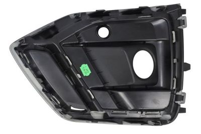 Voorbumper afdekking Voor Links (met mistlampgaten, met parkeersensor gaten, zwart glanzend, S-LINE) past: AUDI Q5 FYT 11.20-12.24