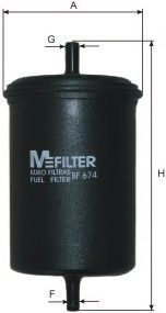 MFILTER BF 674 Паливний фільтр 