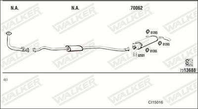 Изпускателна система WALKER CI15016