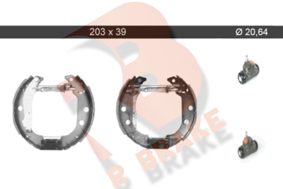 Комплект тормозных колодок R BRAKE 79RBKT0049 для RENAULT RAPID
