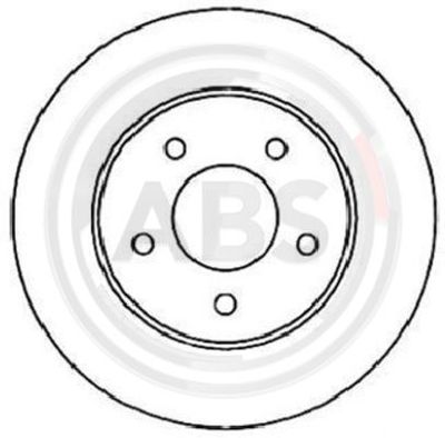 Tarcza hamulcowa A.B.S. 16360