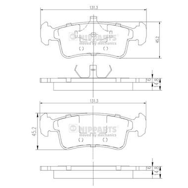 NIPPARTS J3608014 Тормозные колодки и сигнализаторы для SUZUKI SAMURAI вездеход закрытый (SJ_) 1.3 Привод на все колеса (SJ 413) NIPPARTS J3608014 Тормозные колодки и сигнализаторы для SUZUKI SAMURAI вездеход закрытый (SJ_) 1.3 Привод на все колеса (SJ 413)