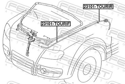 CABLU CAPOTA MOTOR FEBEST 23101TOURIF 1