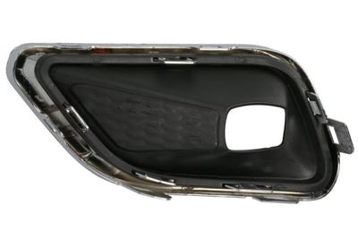 Voorbumper afdekking Voor Rechts (met mistlampgaten, plastic, chroom/zwart) past: JEEP CHEROKEE KL 01.18-