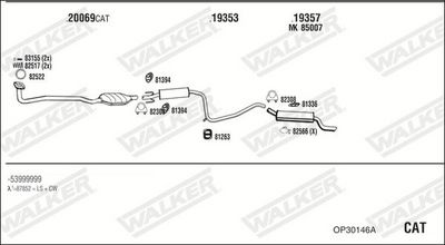 ABGASANLAGE WALKER OP30146A