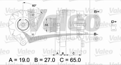 Генератор VALEO 436253 для RENAULT SUPER