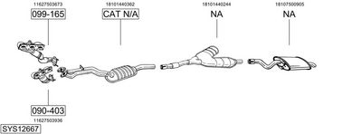 Изпускателна система BOSAL SYS12667