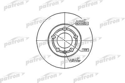 Тормозной диск PATRON PBD4253 для VW FOX