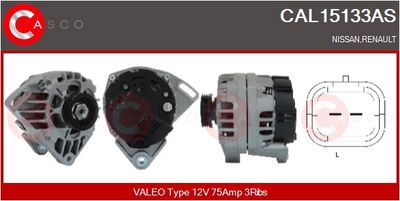 GENERATOR / ALTERNATOR CASCO CAL15133AS