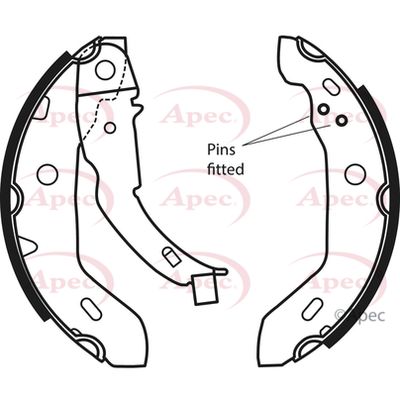 Brake Shoe Set APEC SHU589