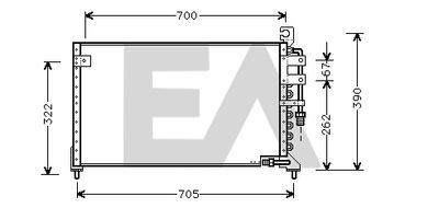 EACLIMA 30C51002 Радиатор кондиционера для MITSUBISHI SPACE RUNNER (N1_W, N2_W)