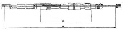 Håndbremsekabel METZGER 10.7211