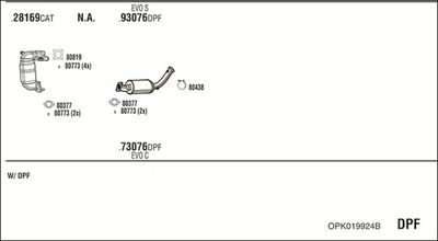 SISTEM DE ESAPAMENT WALKER OPK019924B
