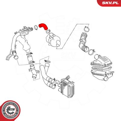 Hadička plnícího vzduchu SKV 54SKV052