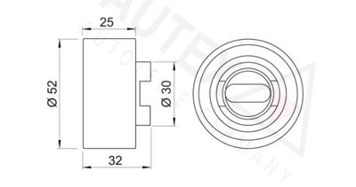 ROLA INTINZATOR CUREA DISTRIBUTIE AUTEX 641571 1