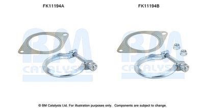 zestaw montażowy, filtr sadzy / filtr cząstek stałych BM CATALYSTS FK11194