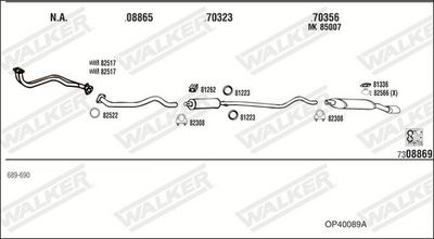 Изпускателна система WALKER OP40089A