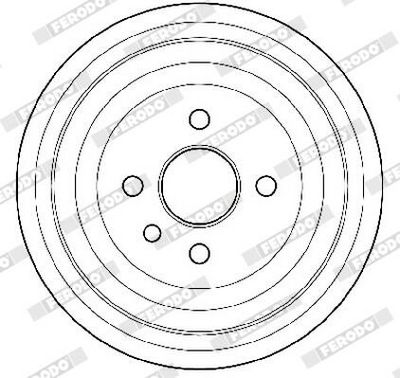 BREMSTROMMEL FERODO FDR329204 2