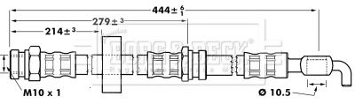 Brake Hose Borg & Beck BBH7083