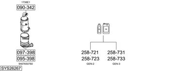 Изпускателна система BOSAL SYS26267