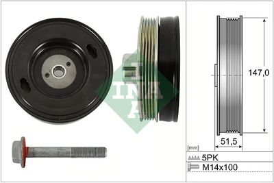 Belt Pulley Set, crankshaft 544 0509 20