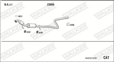 Изпускателна система WALKER MAH21509