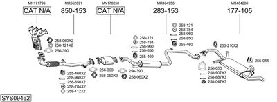 SISTEM DE ESAPAMENT BOSAL SYS09462