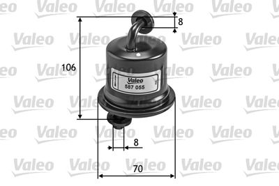 Топливный фильтр VALEO 587055 для TOYOTA RAV 4
