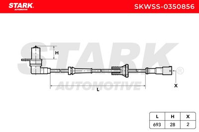 датчик, обороти на колелото STARK SKWSS-0350856