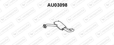 VENEPORTE AU03098 Глушитель выхлопных газов  для AUDI COUPE (Ауди Коупе)